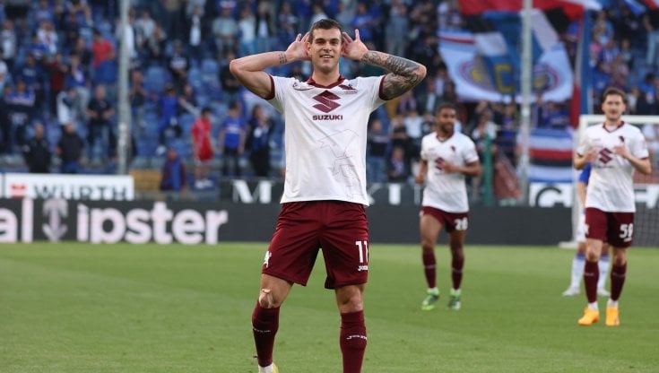 L'esultanza polemica di Pellegri dopo il gol del 2-0 per il Torino
